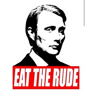 Eat The Rude ~ Hannibal Lecter Vinyl Decal